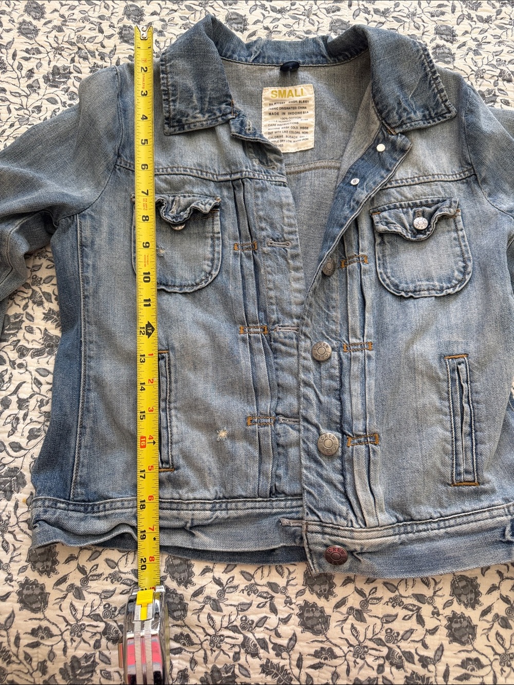 J. Crew Light Wash Denim Jacket - Small - Picture 4 of 7
